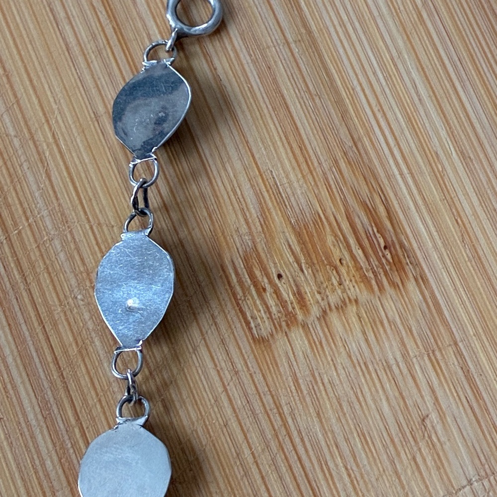Vintage Sterling Silver and Turquoise Navajo Paw Bracelet - Picture 12 of 16